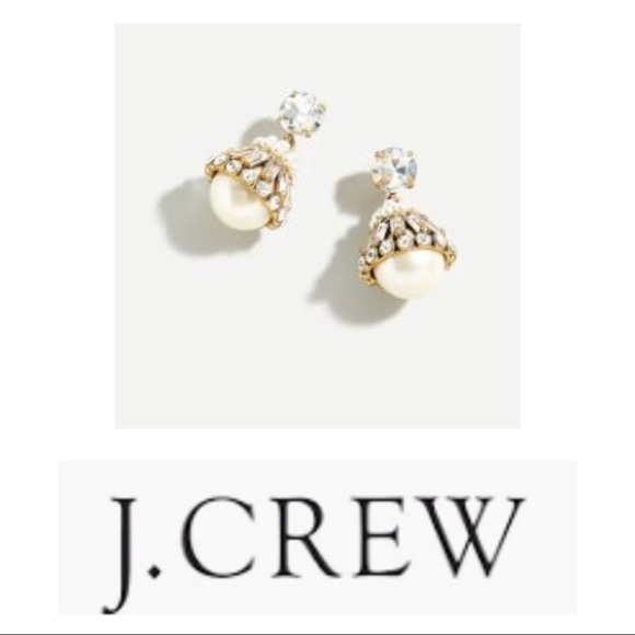 NWT J. Crew Pearl Drop Earrings